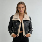 Lamb wool short coat