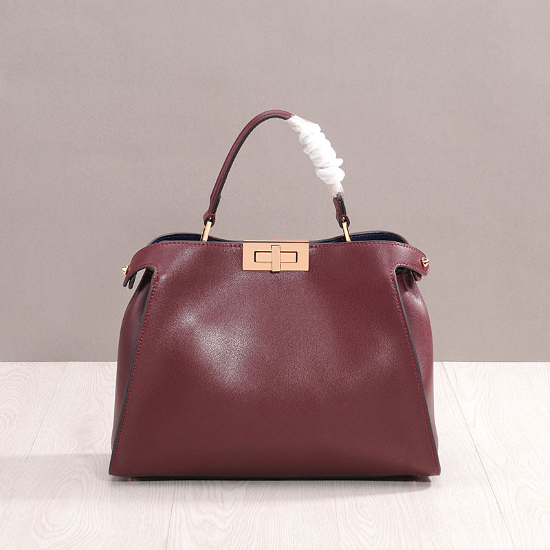 Women's leather crossbody handbag shoulder bag