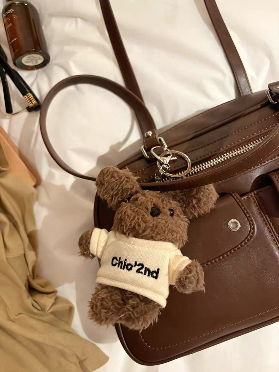 Vintage PU Leather Pillow Tote Bag for Women