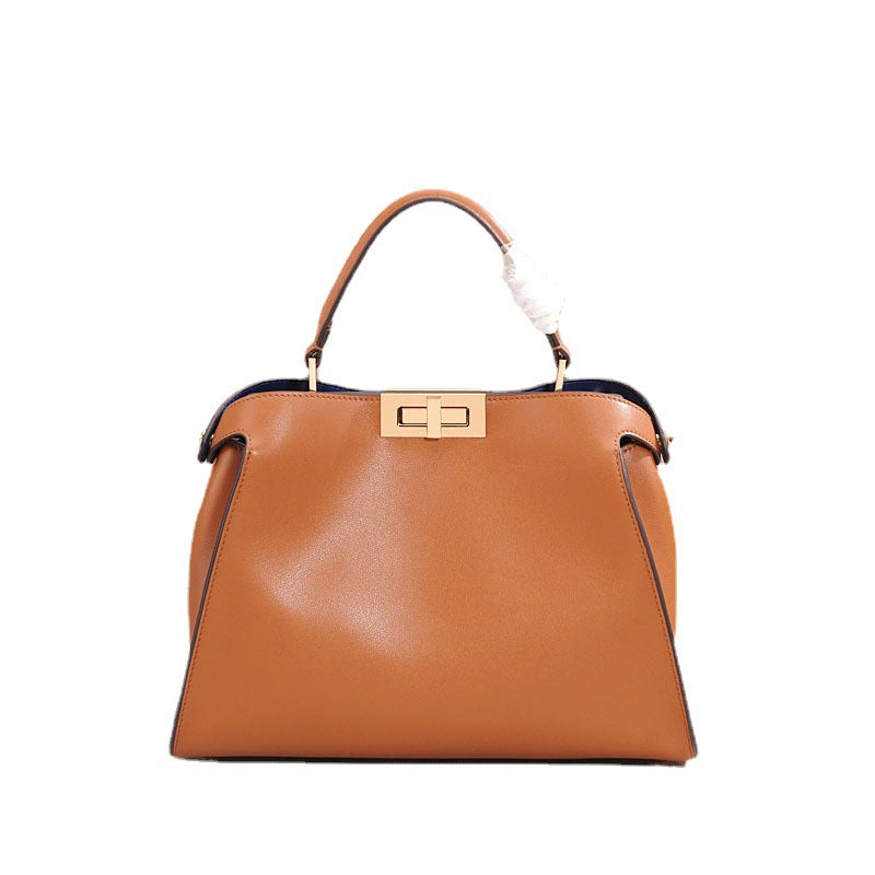 Women's leather crossbody handbag shoulder bag